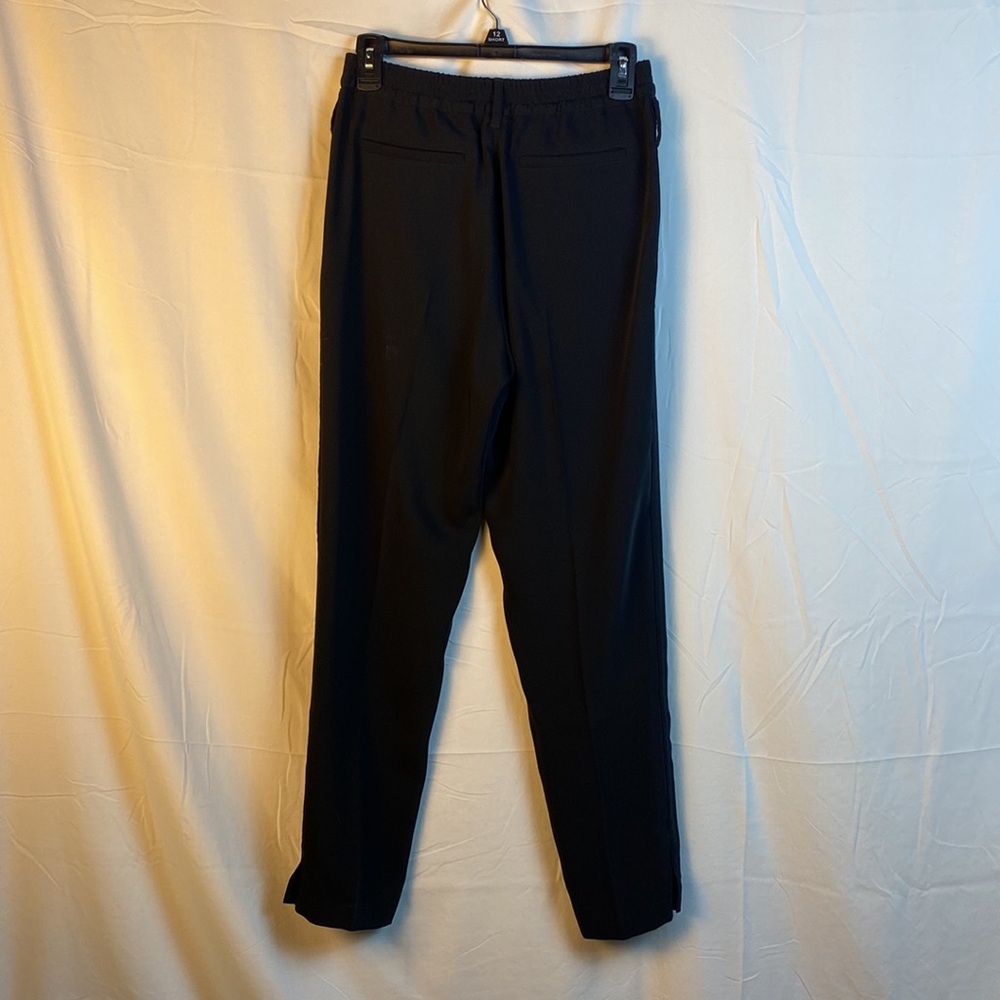 SportMax Black Rhinestone Stone Accent Elastic Band Joggers - Picture 6 of 7